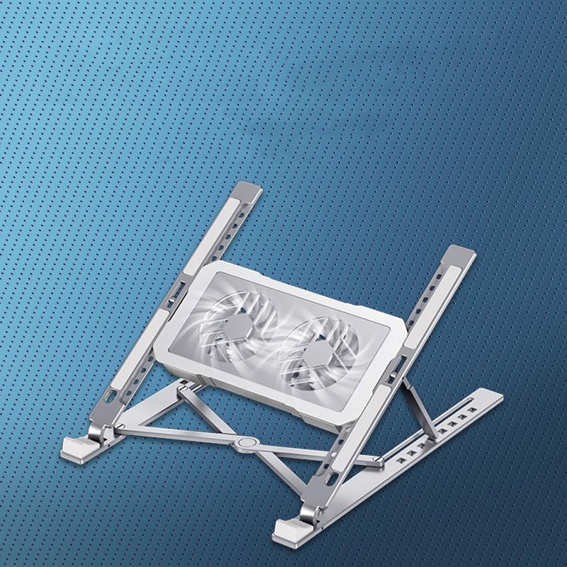 Base para notebook con ventilador y ajuste de altura miniatura 2