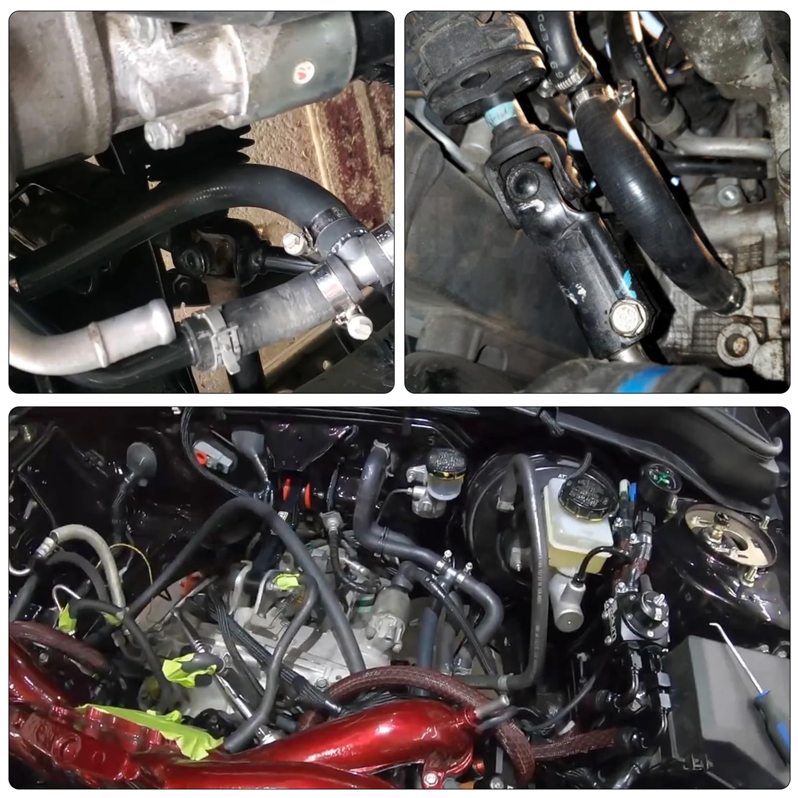 Cylinder 4 Chłodziwo Silnik Chłodzenie Wąż Adapter Zestaw Pasuje Do Subaru WRX/STI/LGT/FXT Izolacja Chłodnicy Samochodu termiczna