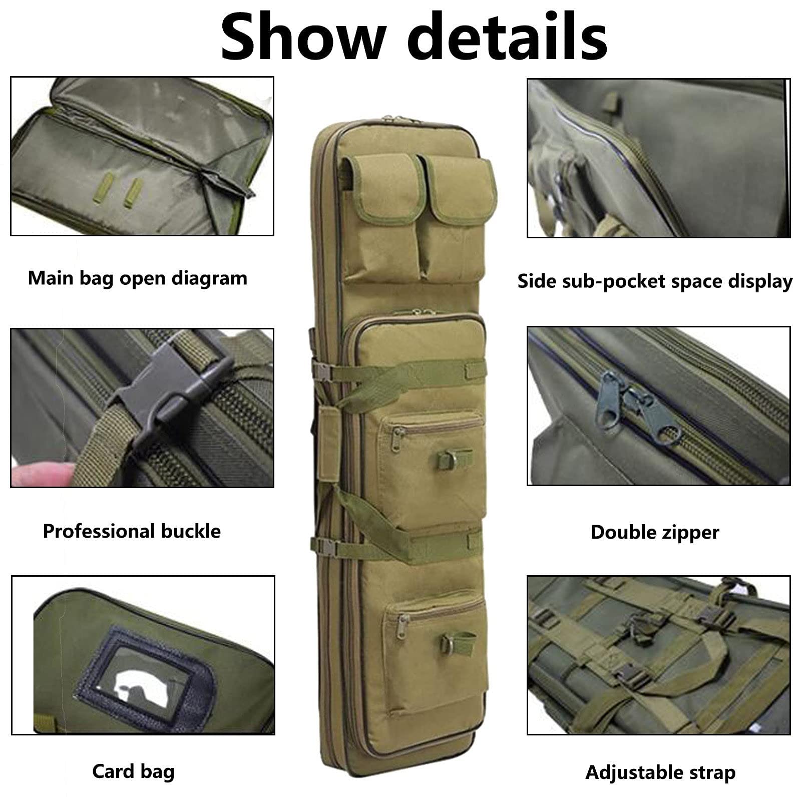Fucile Custodia per Trasporto, Custodia Porta Fucili Fodero, Custodie per Carabine, Borsa per Pistola Tattica per Conservare Armi da Collezione