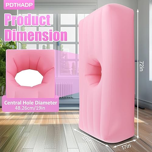 Miniatura 9 de BBL - Cama de 72 x 40 x 17 pulgadas BBL con agujero, cama inflable de PVC ergonómico, cama BBL para después de cirugía para dormir, colchón inflable