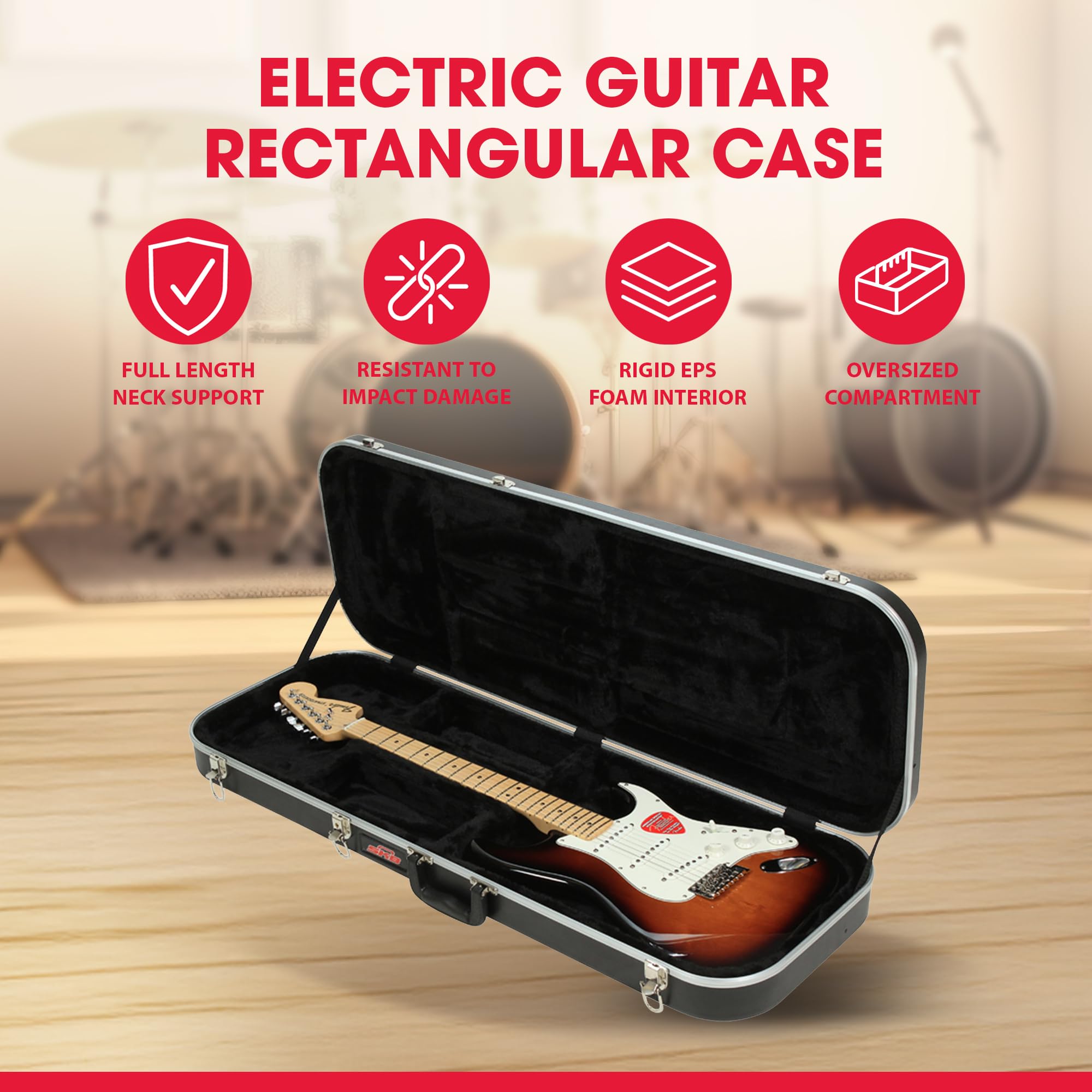 Amazon.com: SKB Hardshell Rectangular Travel Case for Electric