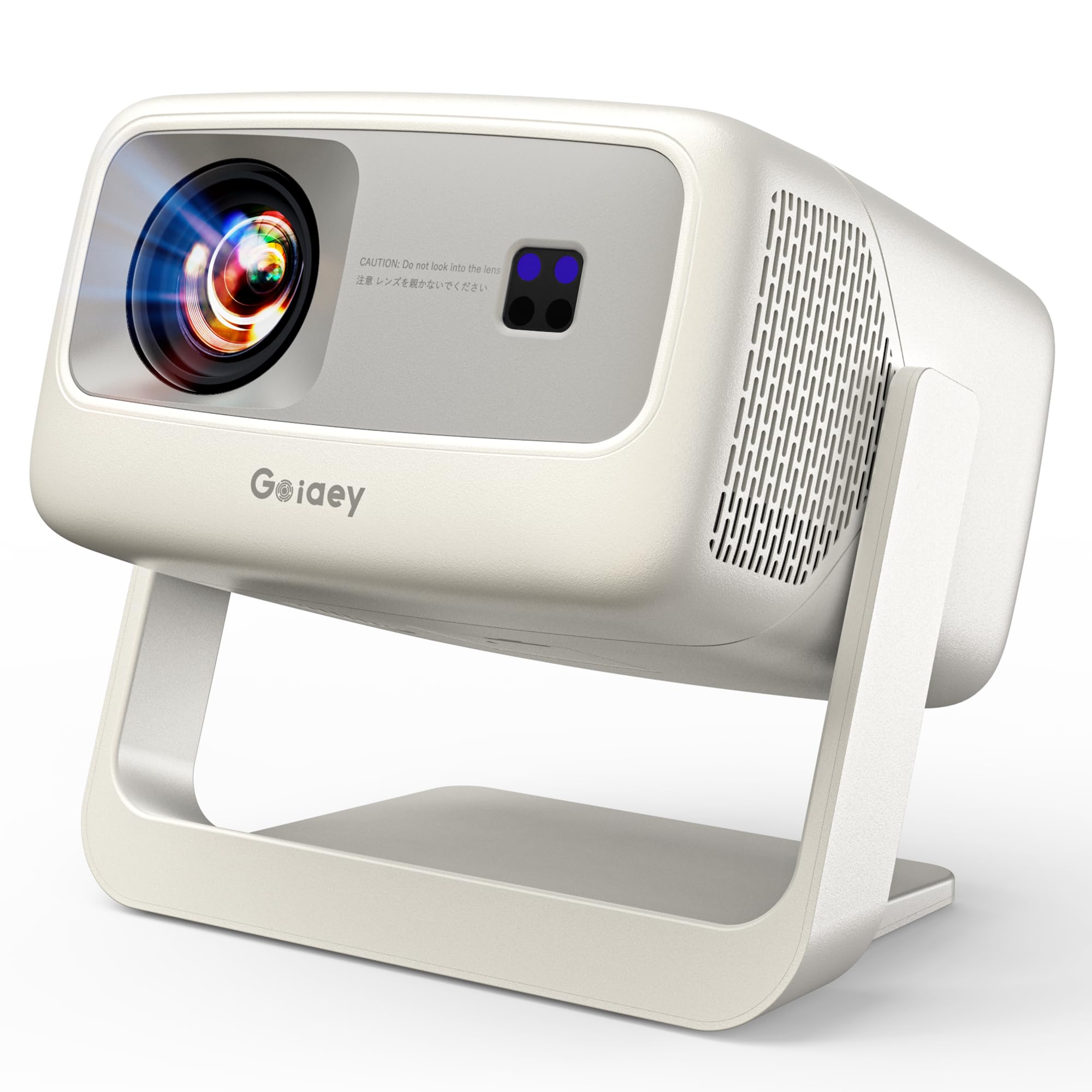 Photo 1 of [10,000+ Licensed Apps/Live TV/Ultra Bright/65W Dolby Audio] Outdoor-4K Projector with WiFi and Bluetooth, Goiaey Smart Projector with 360°Stand, HDR10+, AI Auto Focus/Keystone, Short Throw Proyector