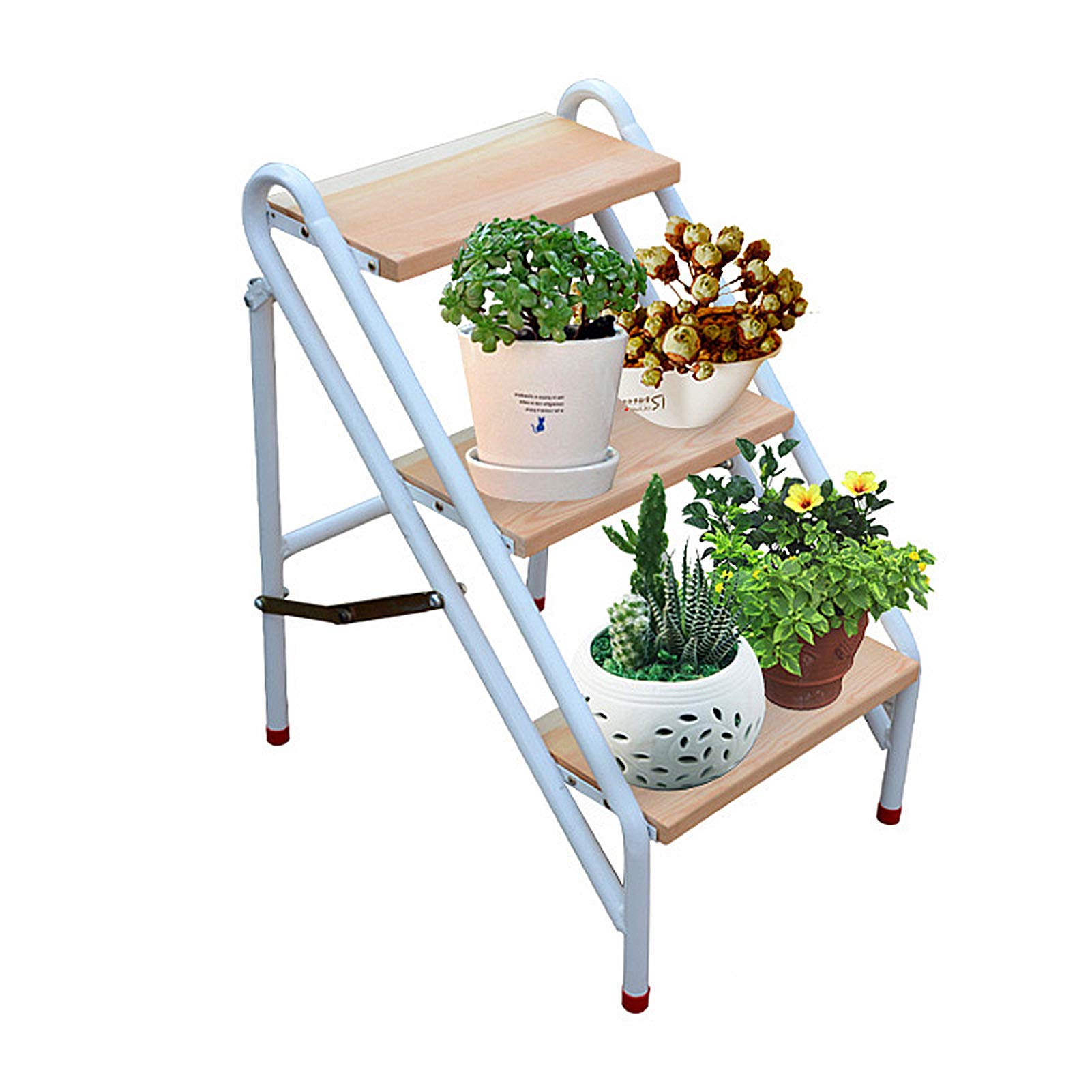 Escabeau 3 étapes pour plantes et entretien du jardin intérieur ou salon