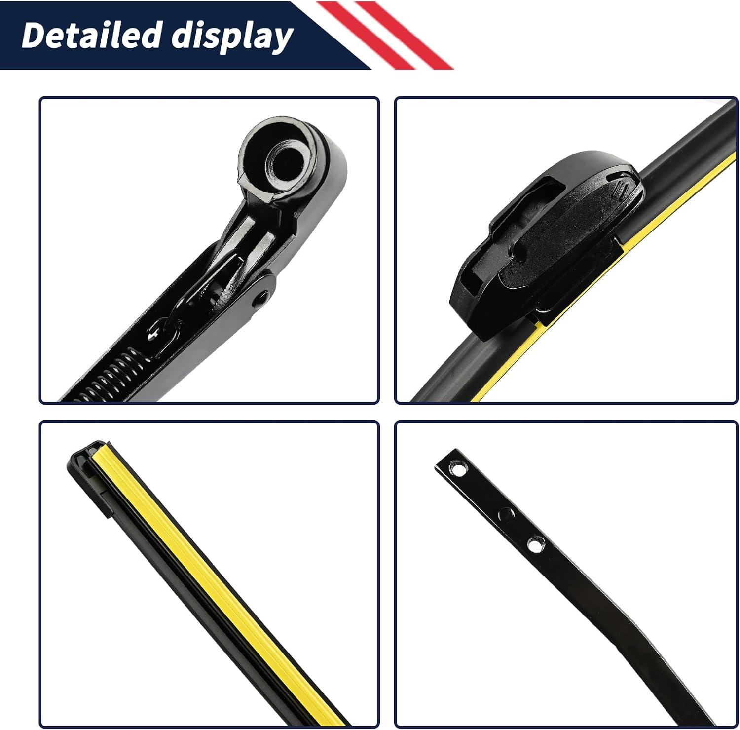 1 Pair Front Windshield Wiper Arm & 17" Blade Kit Compatible With Toyota 4Runner / Pickup 1984 1985 1986 1987 1988 1989, Replace 85210-89102 85190-89132