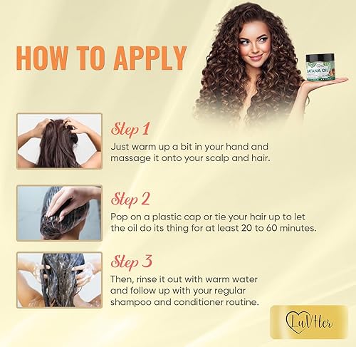 Miniatura 6 de LuvHer Aceite de batana crudo para el crecimiento del cabello, 100 % crudo de 12 onzas, aceite Dr Sebi Batana puro orgánico natural sin refinar de