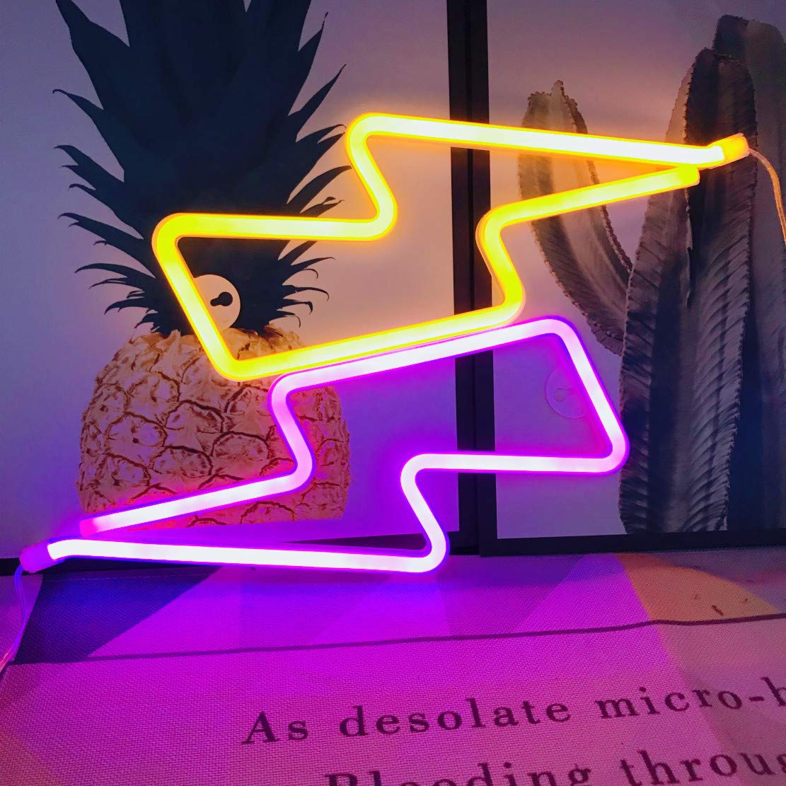 Enseigne Lumineuse Cerise LED - Néon USB Ou Piles - Décoration Murale Chambre/Bar