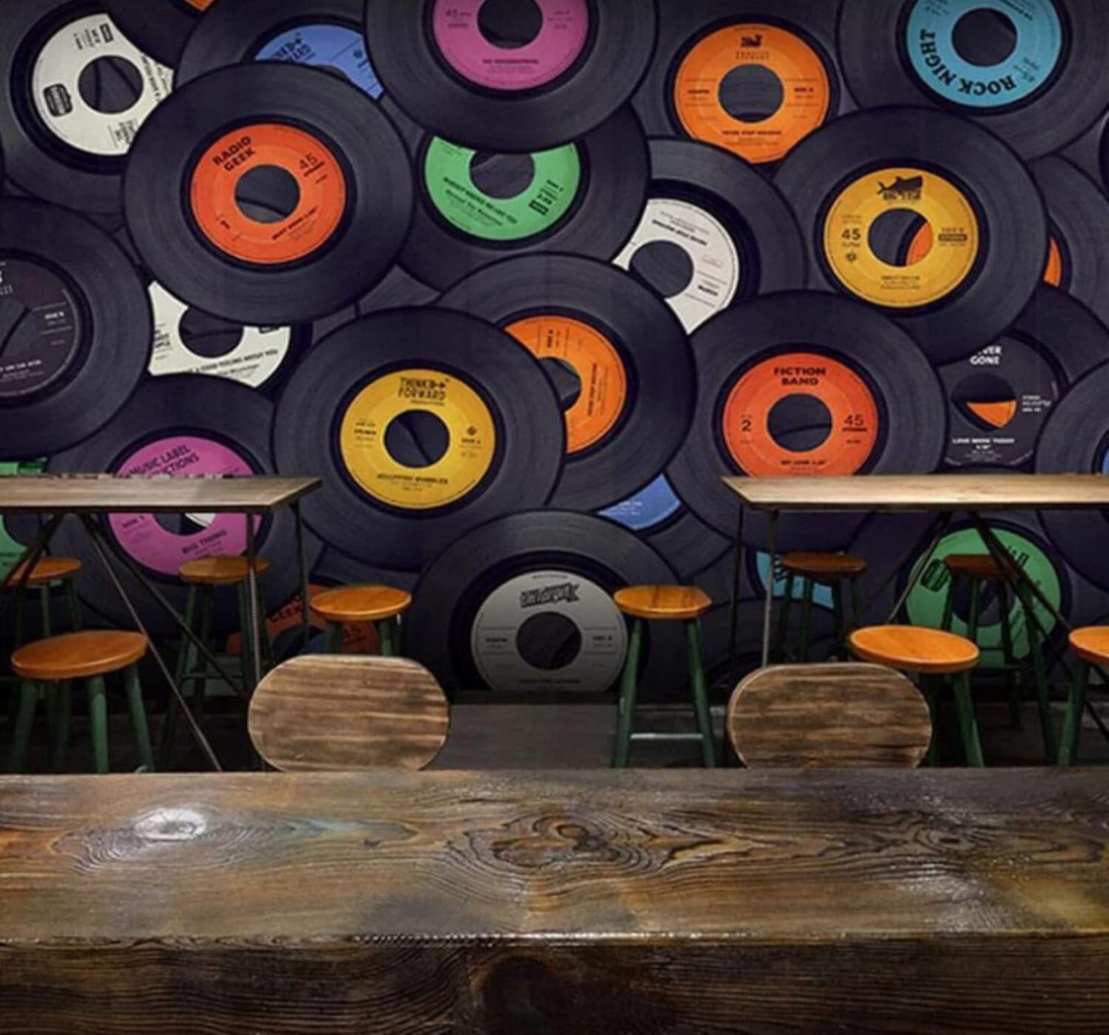 Xlming 200Cm×140Cm(B×H) Three Dimensional Creative Colourful Circles Cartoon 3D Wallpaper Luxury Silk Study Dining Feature Sofa Grey Bedroom Living Room Tv Decorative Wall-200Cm×140Cm