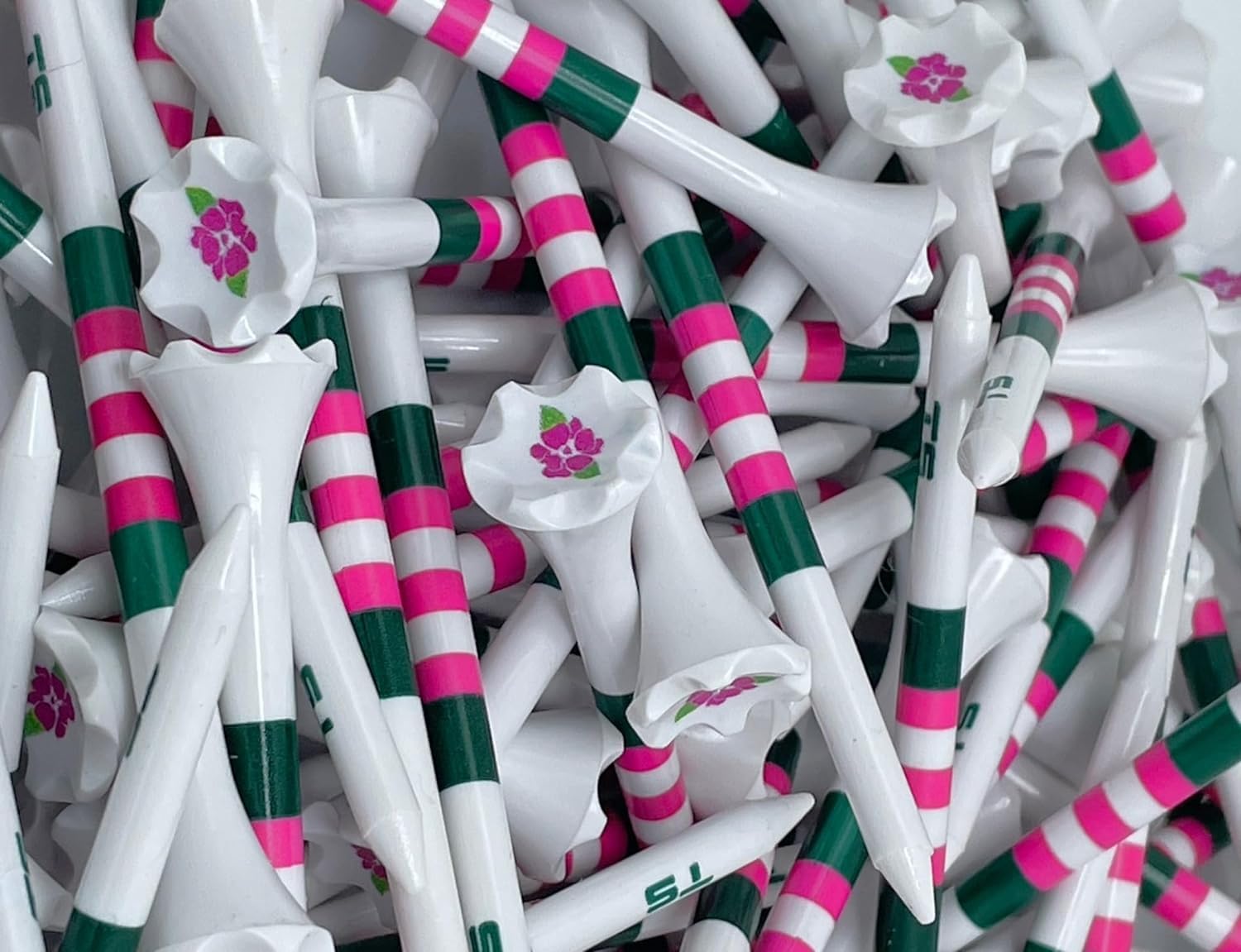 TRUESTRIKE Premium Augusta Inspired Plastic Golf Tees 3 1/4 or 2 3/4-100 Golf Tees Plastic (Magnolia Lane, 2 3/4) โ image 1