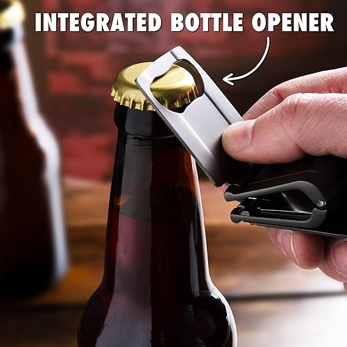 Miniatura 5 de MoneyClamp® Munich Gunmetal Grey con billetera de cuero, el único clip para dinero que nunca pierde su agarre, Munich Gris Gunmetal