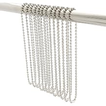Shower Curtain Hooks Long Size 27inch/70cm, Shower Curtain Rings 12pcs, spa-Quality Look, Stainless Steel