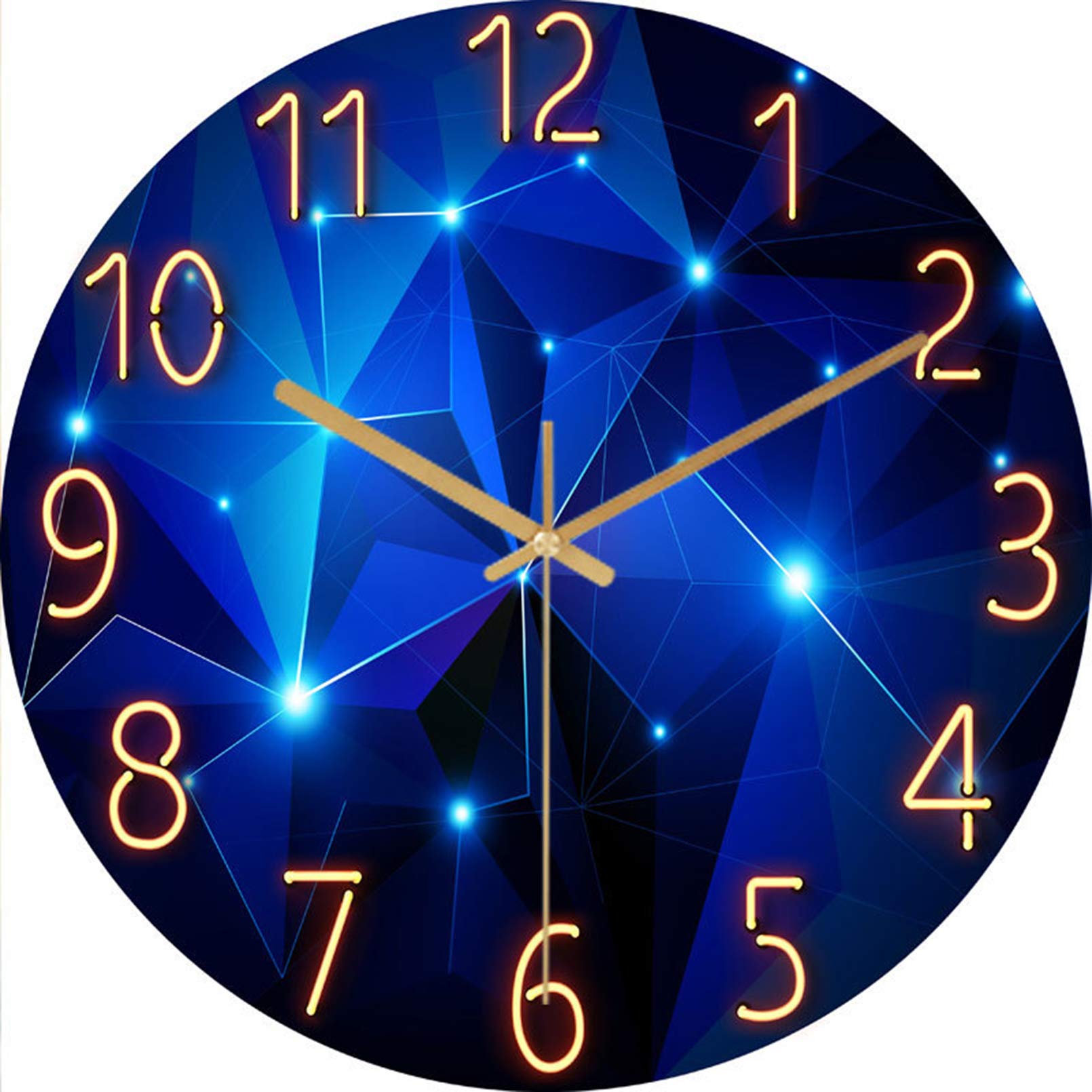 Horloge murale en verre ZJ ciel étoilé pour habiller un mur vide