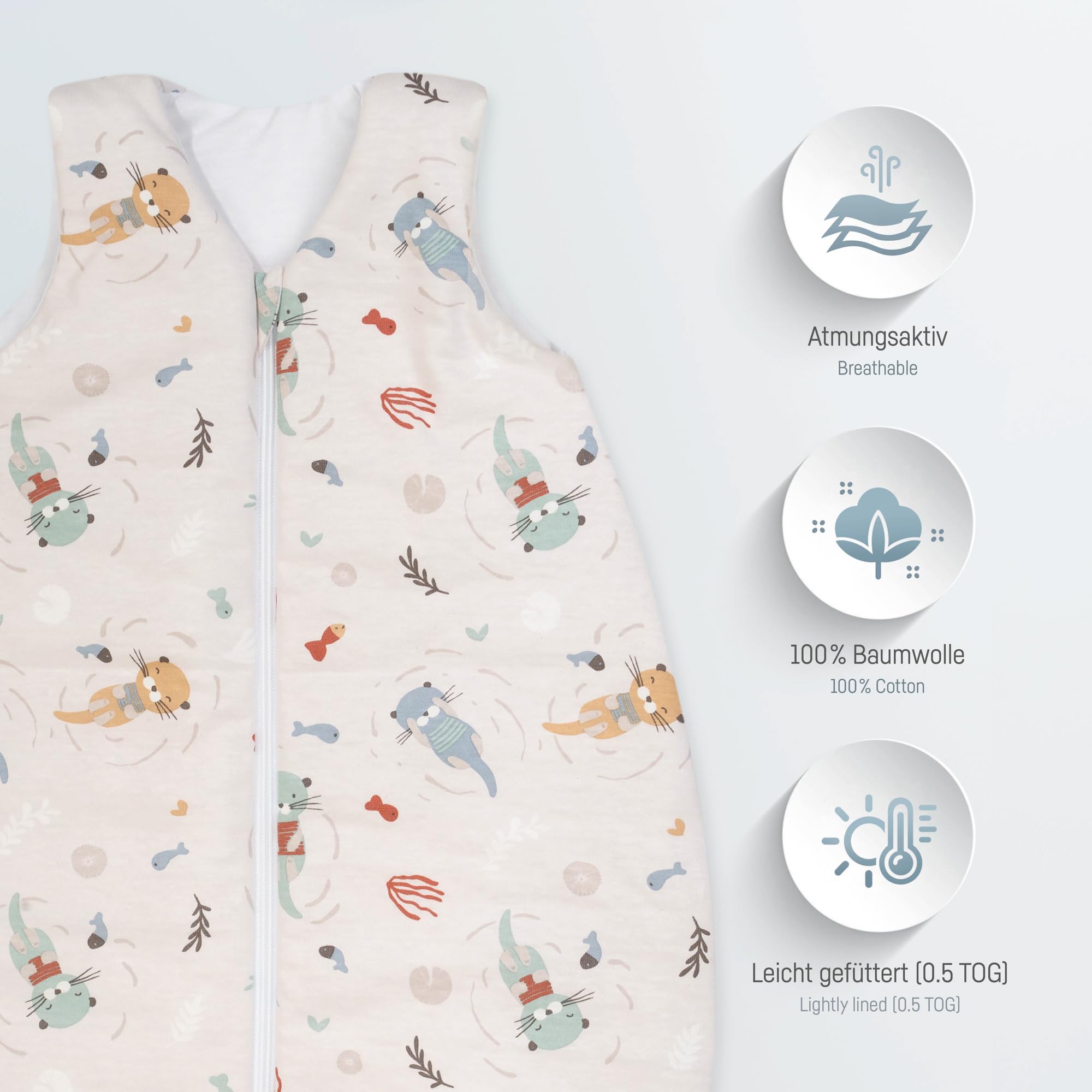 Bemini Magic Bag Slaapzak met handgreep Softy 3/9 mois Beige