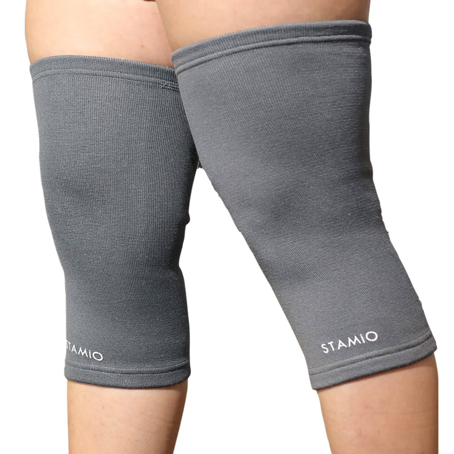 STAMIO Knee Cap for Knee Support suitable for Men & Women (4 Way Stretchable), Grey (Medium, 1 Pair) (B09PYTXLBK) Amazon Price History, Amazon Price Tracker