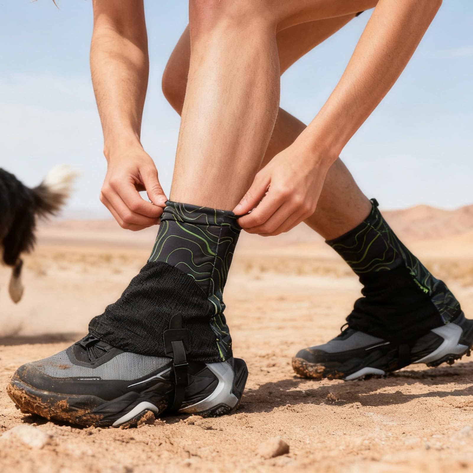 Polainas Para Trail Running, Ajustables Y Transpirables - 1 Par
