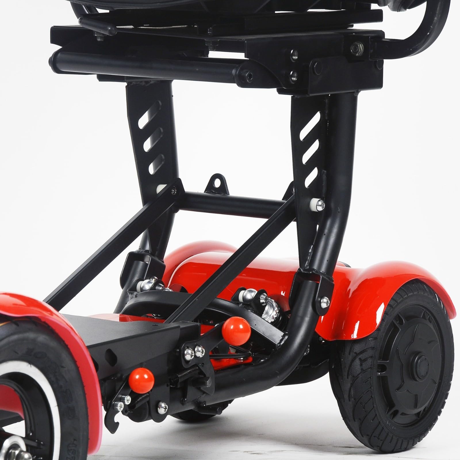 Sillas Ruedas Scooter 4 Ruedas, Scooter Movilidad Plegable con Batería Litio, Cesta Almacenamiento Delantera, Faro LED, Carga Máxima 120 Kg, Escalada Máxima: 15 ° C