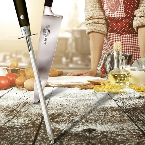 Miniatura 2 de KUMA Juego de cuchillos de chef (3 artículos)  Cuchillo de chef de 8 pulgadas para tallar, rebanar, picar  Gran mango ergonómico  Cuchillos de