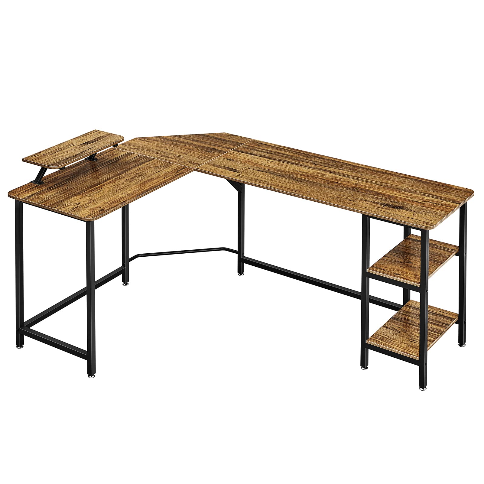 Buy GreenForest L Shaped Computer Corner Desk 58.3 inch with Storage