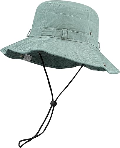 Miniatura 3 de Croogo Sombrero de ala ancha Bonnie de verano, sombrero de sol para pesca, estilo vaquero, sombrero de pescador, safari al aire libre, caza,