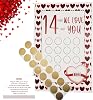 Valentine's Scratch off Advent 14 Things I or We Love About You, Valentine's Day Advent Calendar, Valentine's Day Scratch off Cards, Valentines Day Personalized Custom Gift (1set,we love)