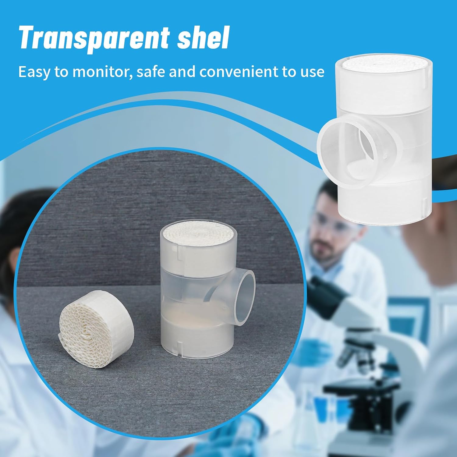 25 Pack Tracheostomy HME Heat Moisture Exchanger Individually Sealed Package Tracheotomy Humidifier HME Filters