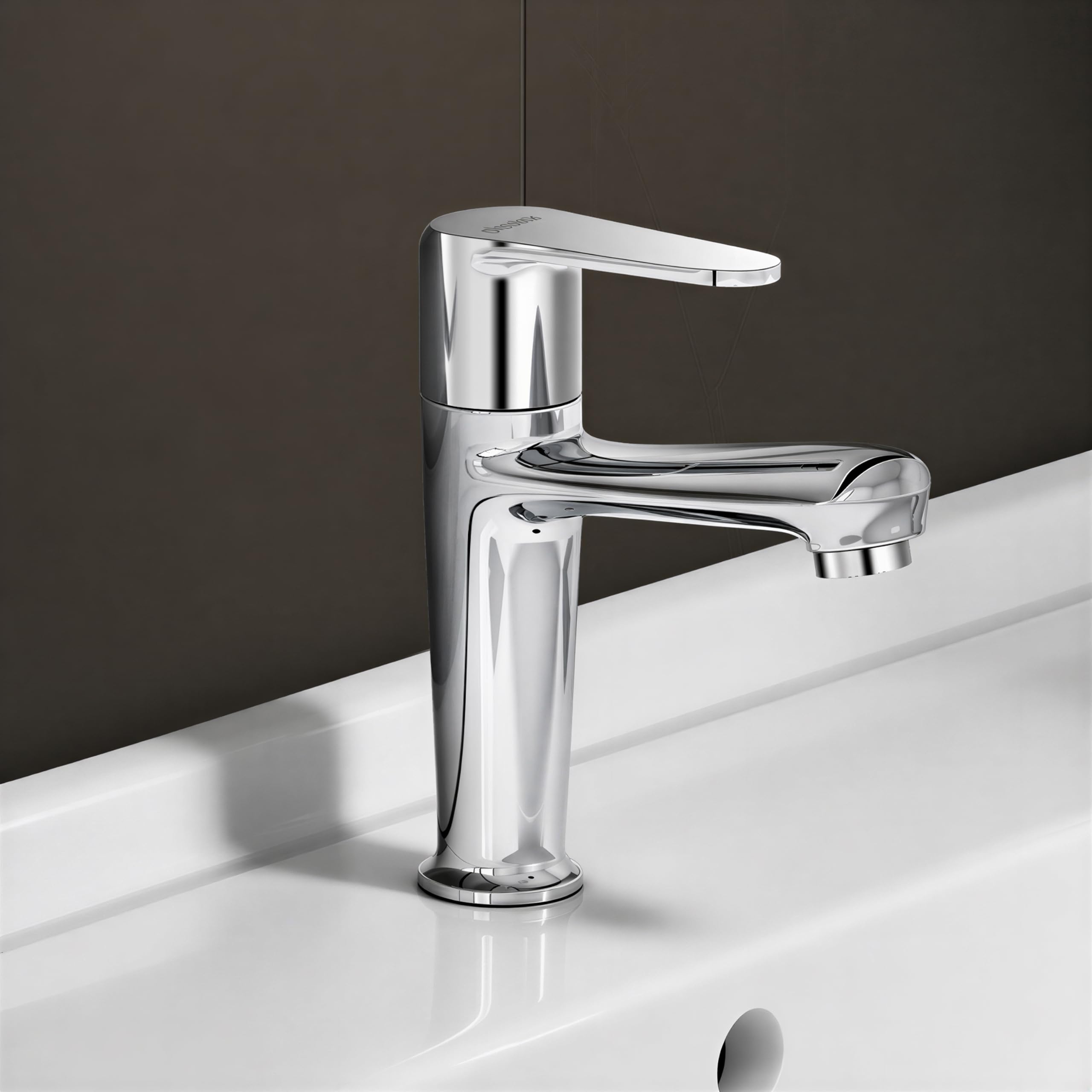 Plantex Brass Basin Tap - Chrome Finish -1