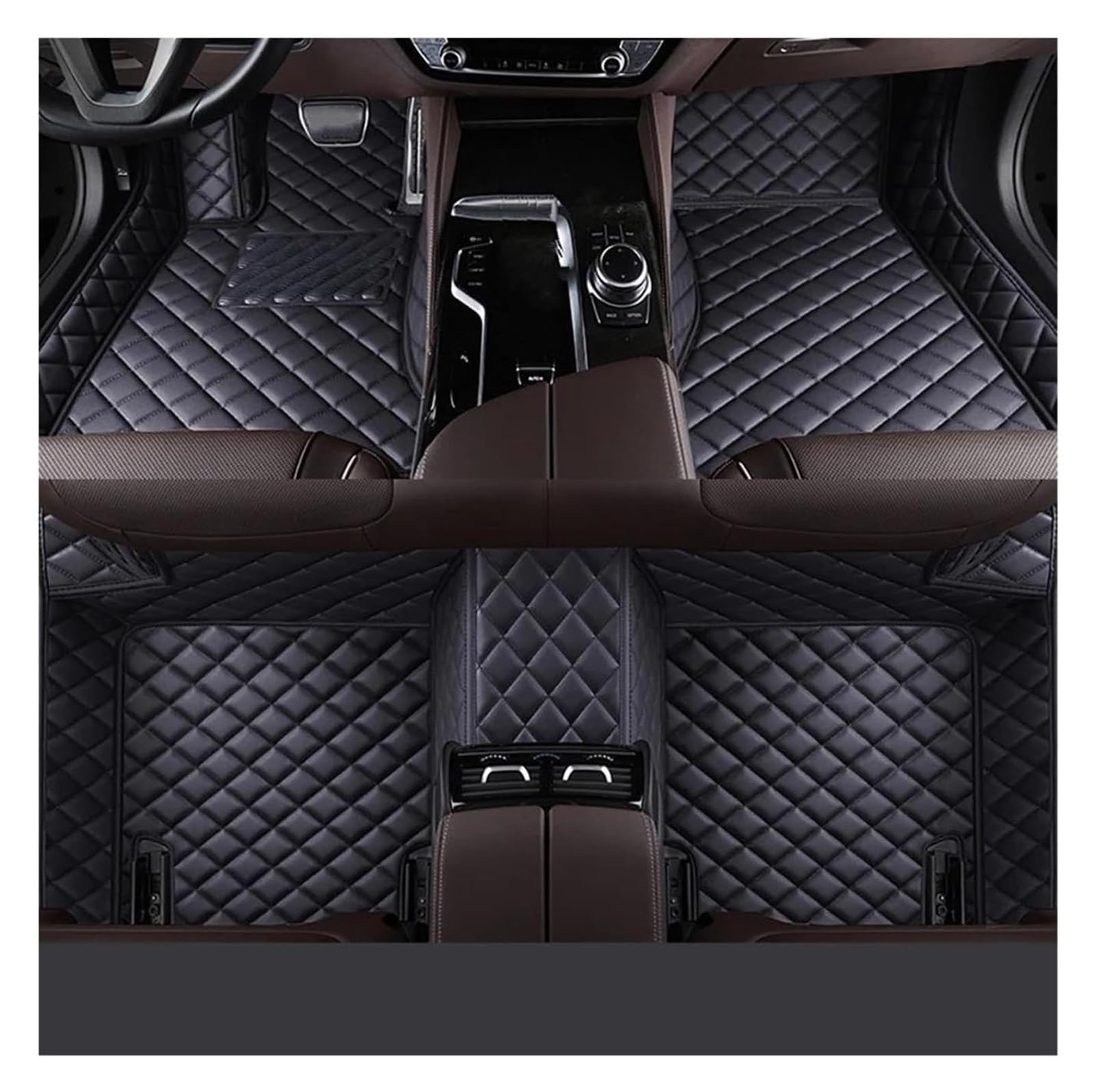 Tapis de sol antidérapant en similicuir pour auto VW Transporter T5