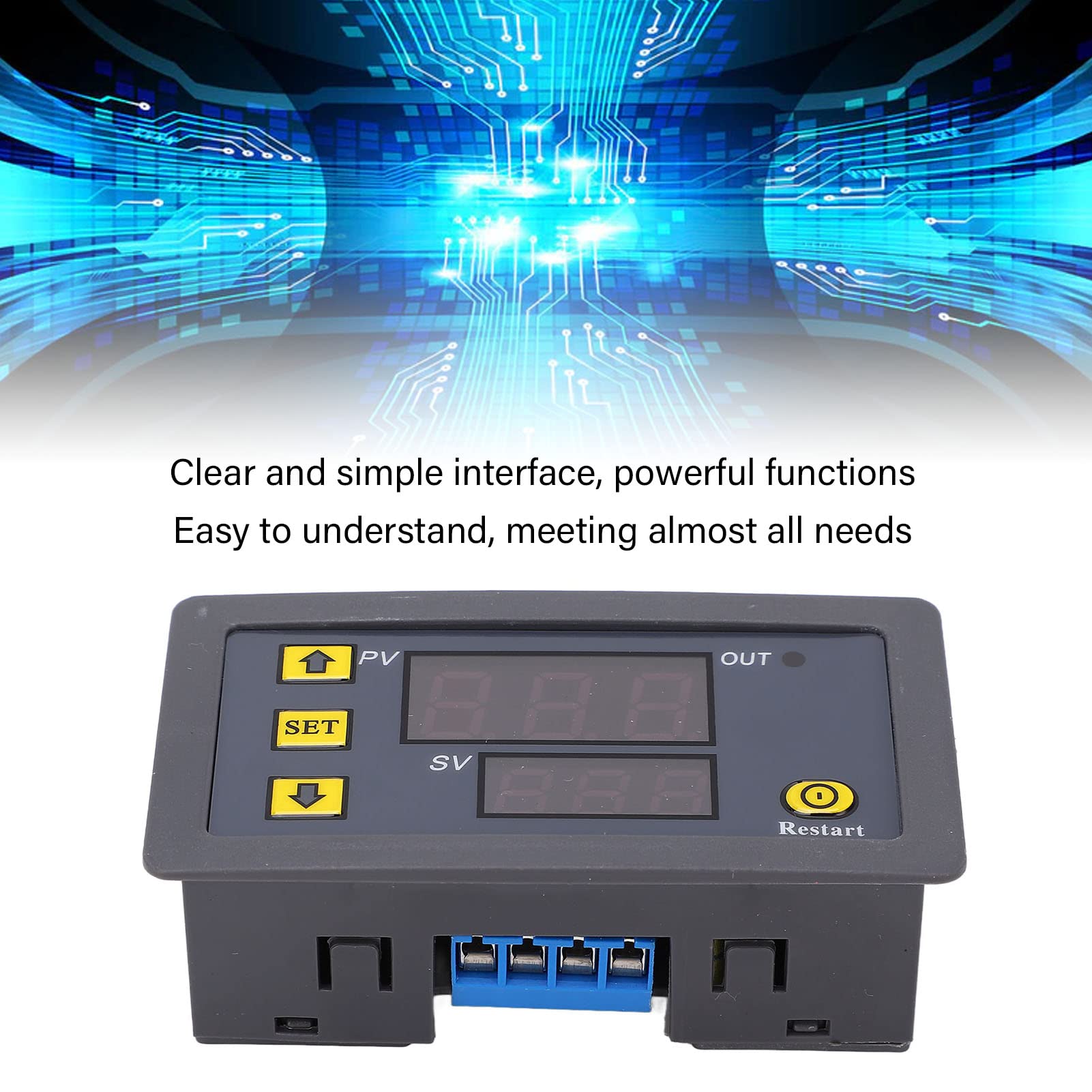 Relé de temporizador digital módulo de interruptor de temporizador normalmente abierto con pantalla digital para una potencia de control inteligente (AC110V-220V)