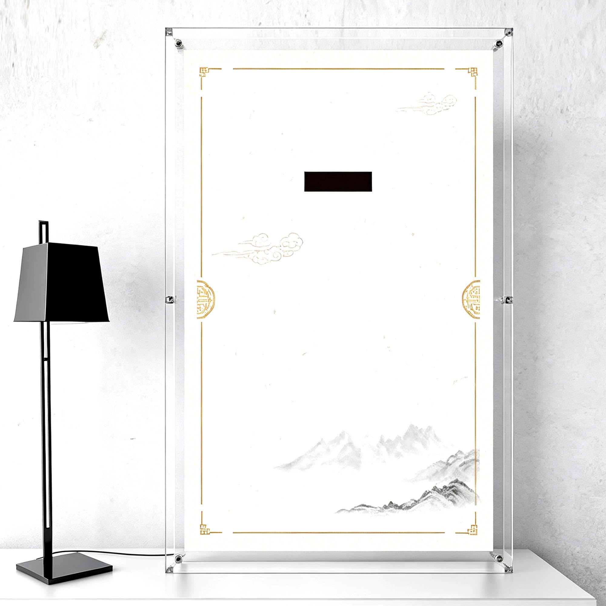 Dustproof Clear Showcase, Fits for Le-go 80118 Sets (Background B)