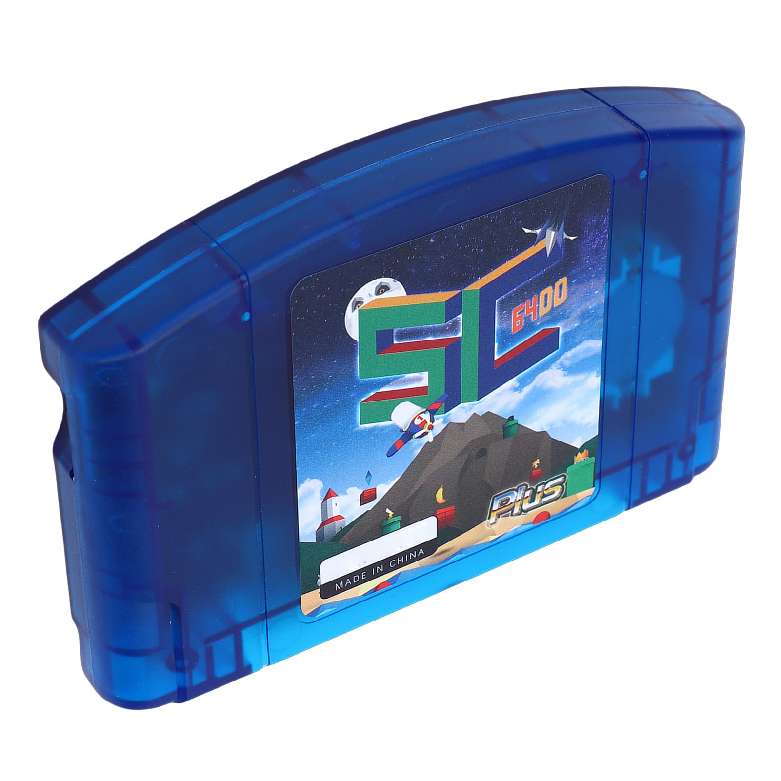 Plyisty für SummerCart64 Open-Source-Flash-Cartridge für N64, 64DD- und Retro-Game-Emulator-Unterstützung, Schnelles Laden, Automatische Sicherung, Inklusive 32-GB-Karte, Spielt GB GBC (blau