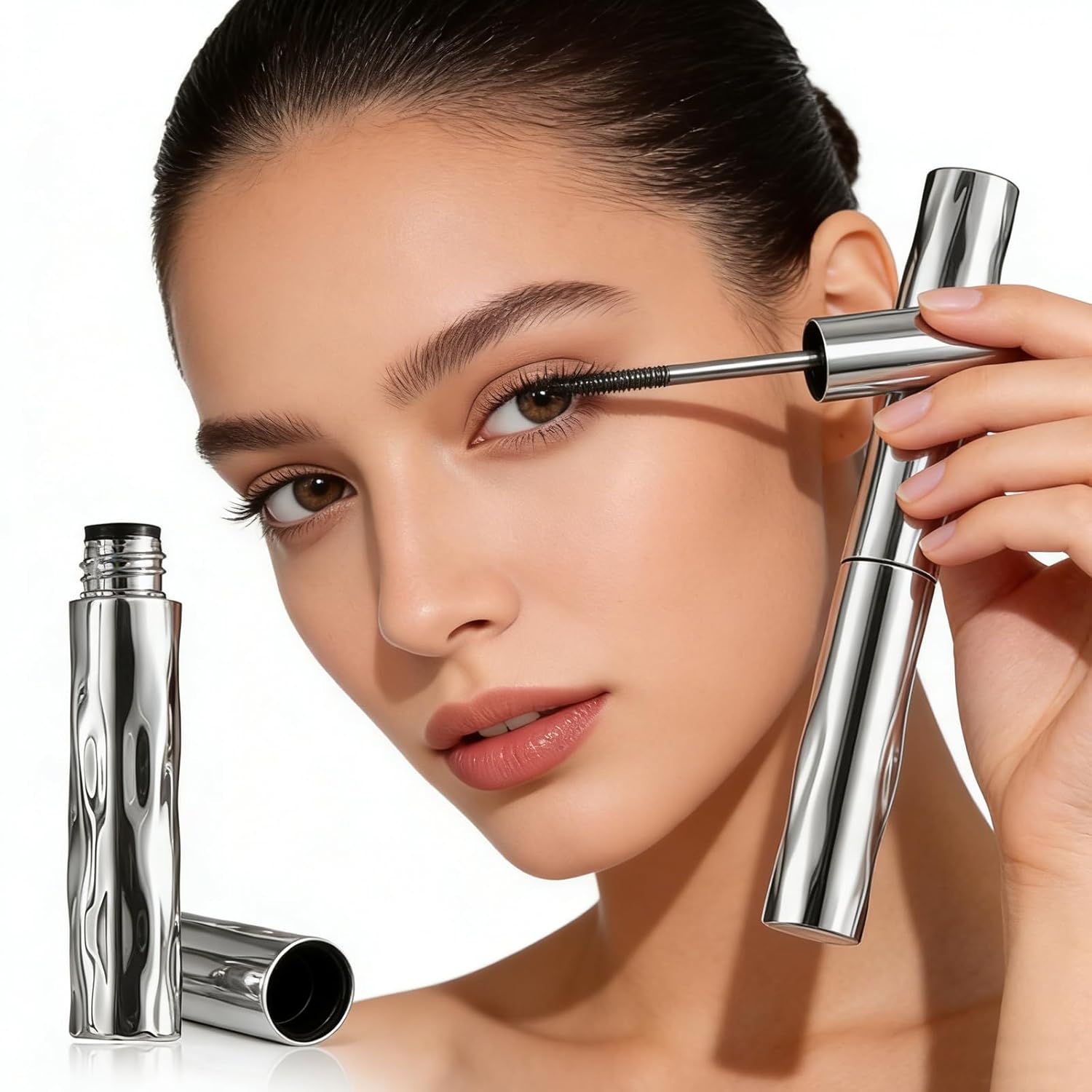 2PCS Waterproof & Smudge-Proof Tubing Mascara for Volumizing and 3D Curling Lashes, No Clumping No Flaking Formula, Long-Lasting Wear (Black) - Image 3