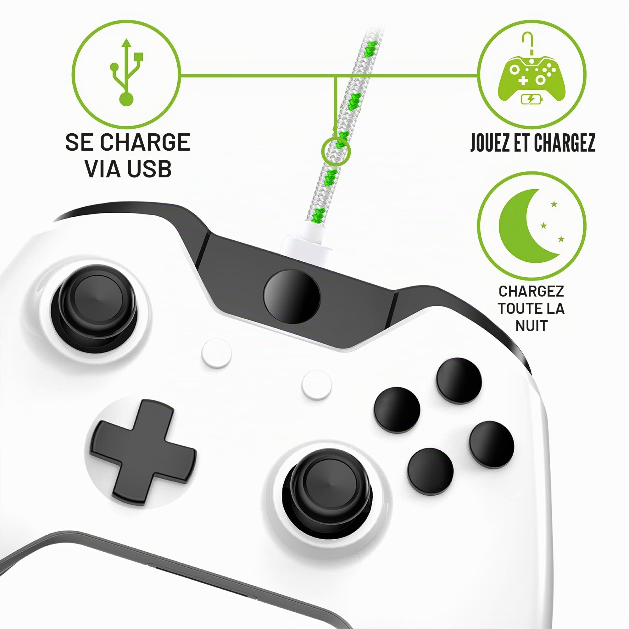 Station de Recharge STEALTH SX-C60 Blanc avec Support pour Casque pour Xbox One - Batterie Rechargeable Incluse