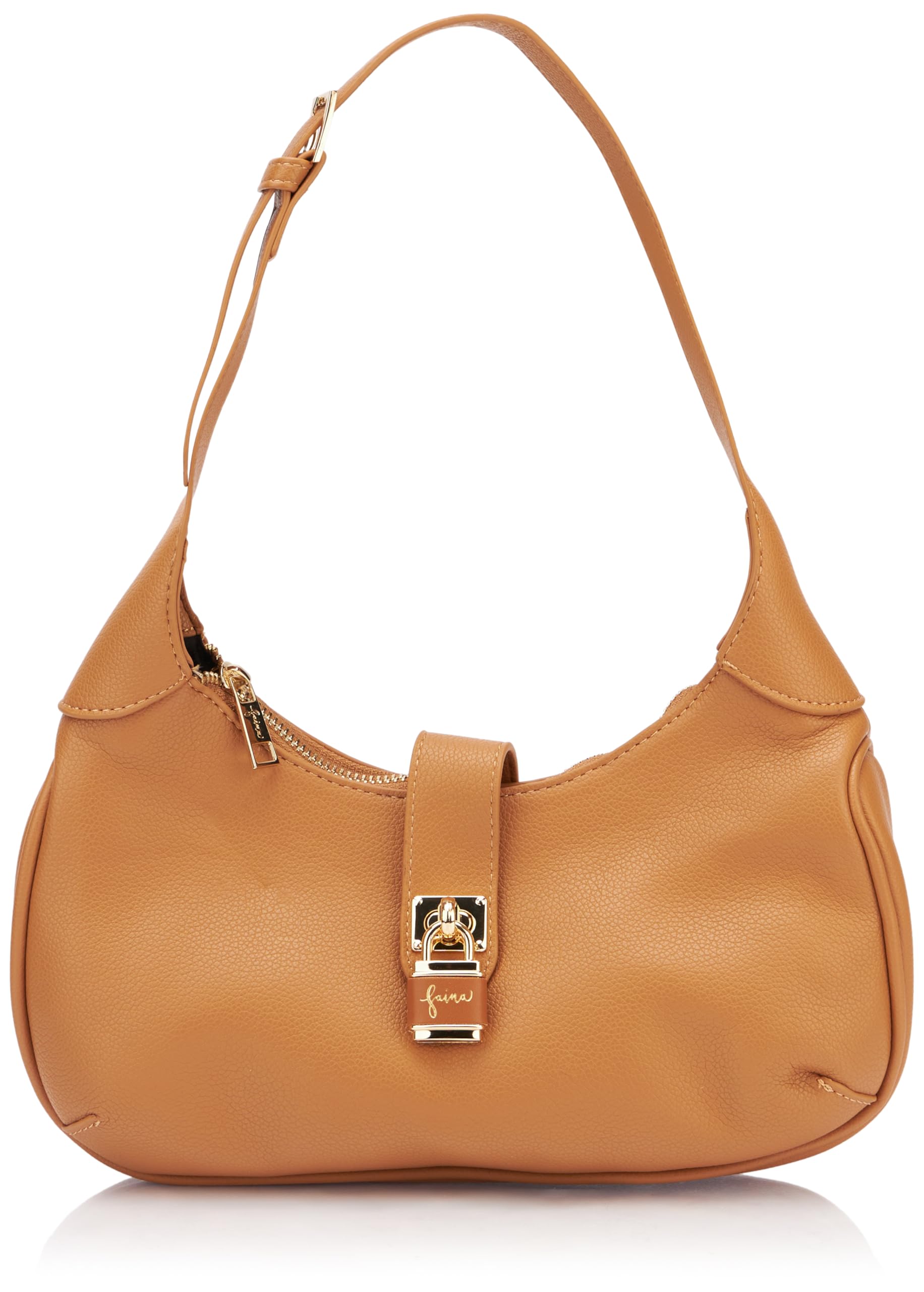 NAEMI Women's Shoulder Bag HELLKAMEL, Light camel, One size