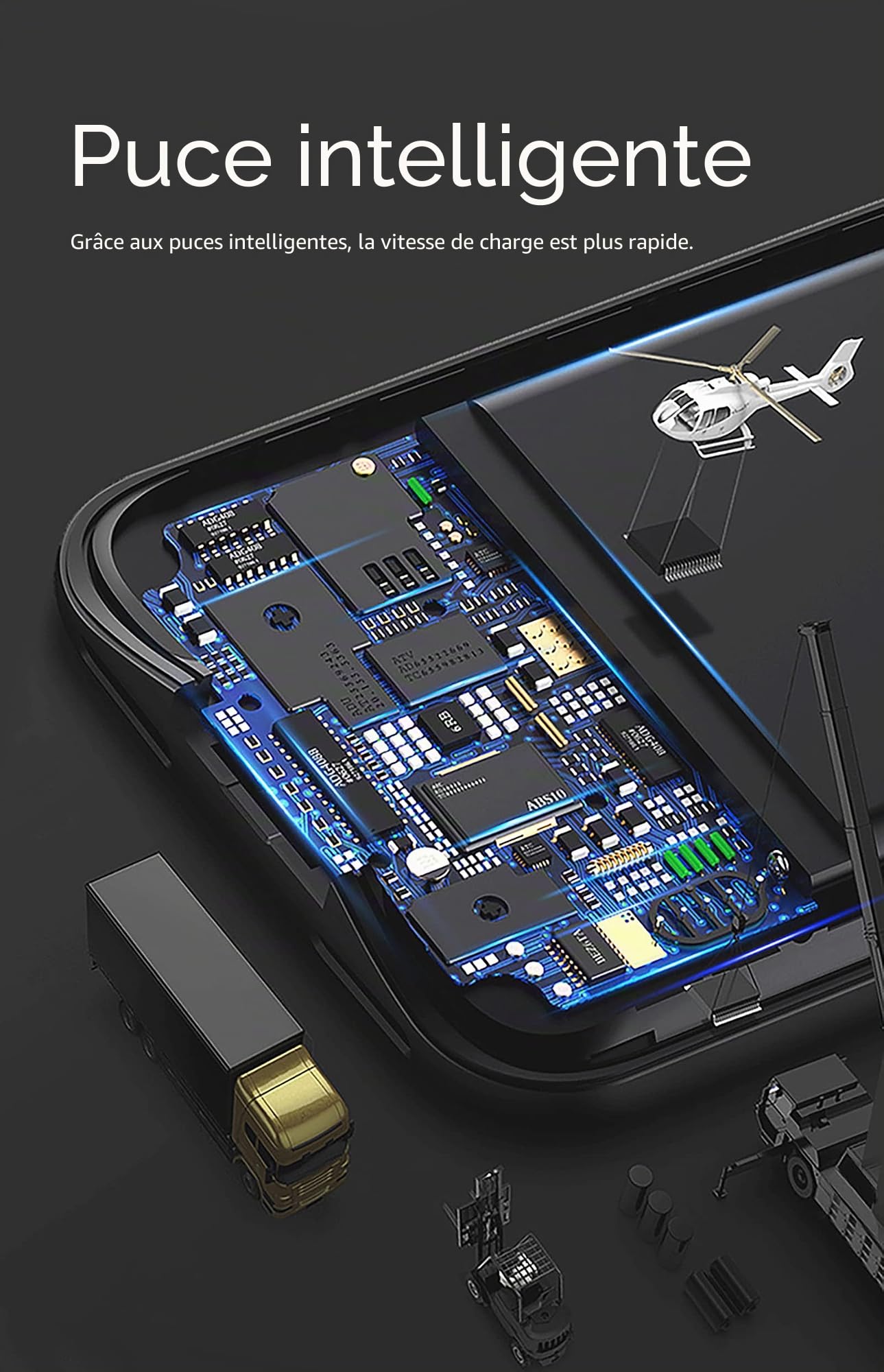 Smart Cover batterie pour Samsung Galaxy S21 5G 6.2" BATTERY CASE RECHARGEABLE POWER BANK SLIM 4800 MAH