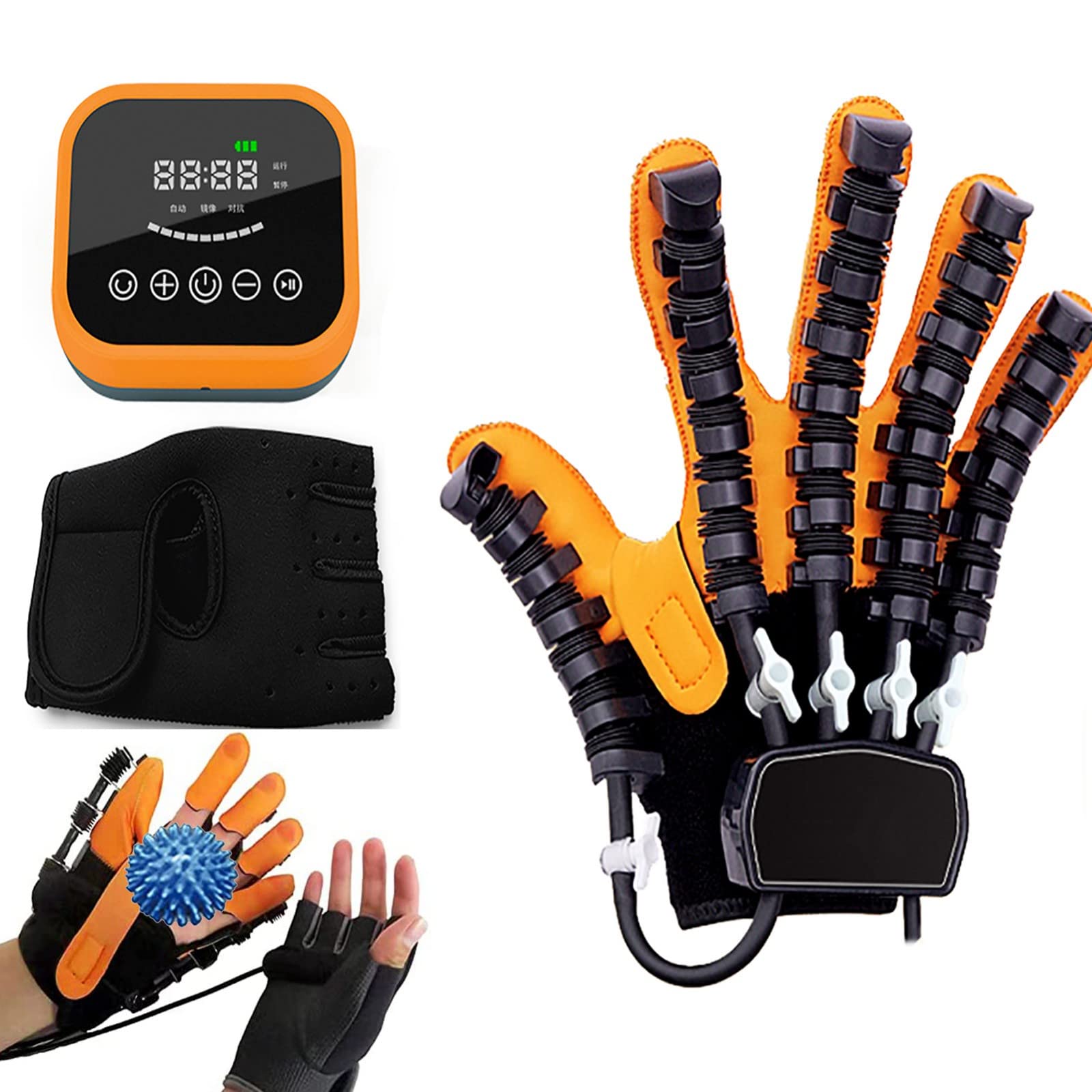 Gants de rééducation pour la récupération des accidents vasculaires cérébraux – Aide à l'entraînement des doigts pour soulager le dysfonctionnement de la main