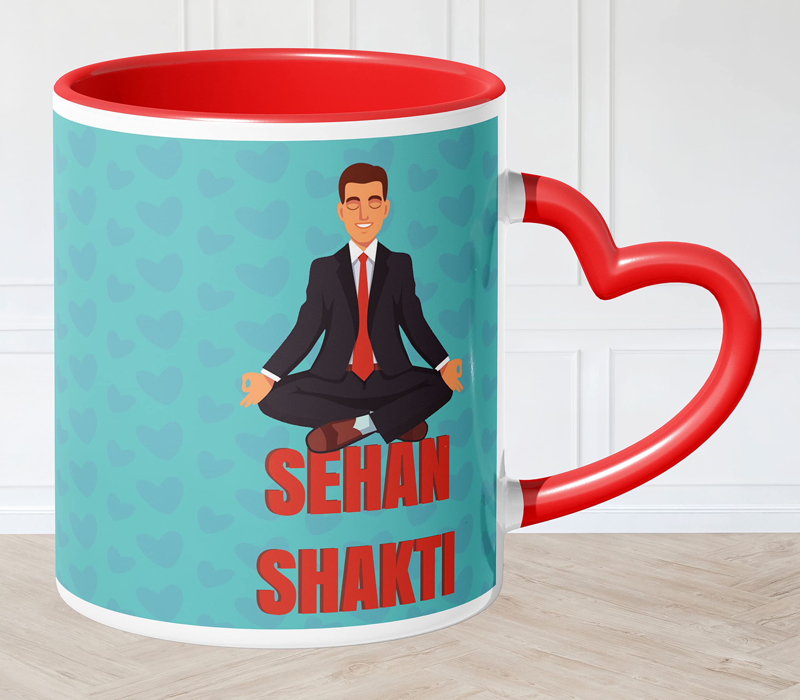 NH10 DESIGNS Sehan Shakti Printed Heart Handle Mug for Birthday Anniversary Gift for Mens, Husband, Hubby, Boyfriend, Friends Mug for Mens Day (Tea Coffee Mug-350ml) - CPHH3TM 48