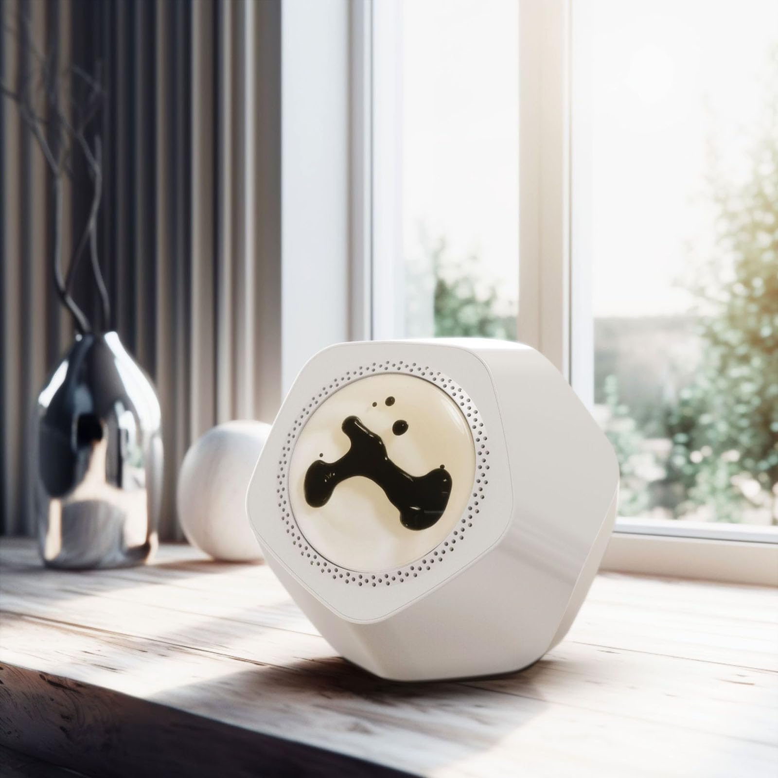 Głośniki z płynem magnetycznym, Prezenty, Głośniki Bluetooth, Ozdoby kreatywne, Głośniki domowe (white)