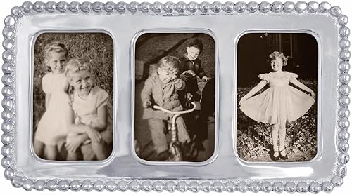 Mariposa Marco de collage con cuentas, 2" x 3"