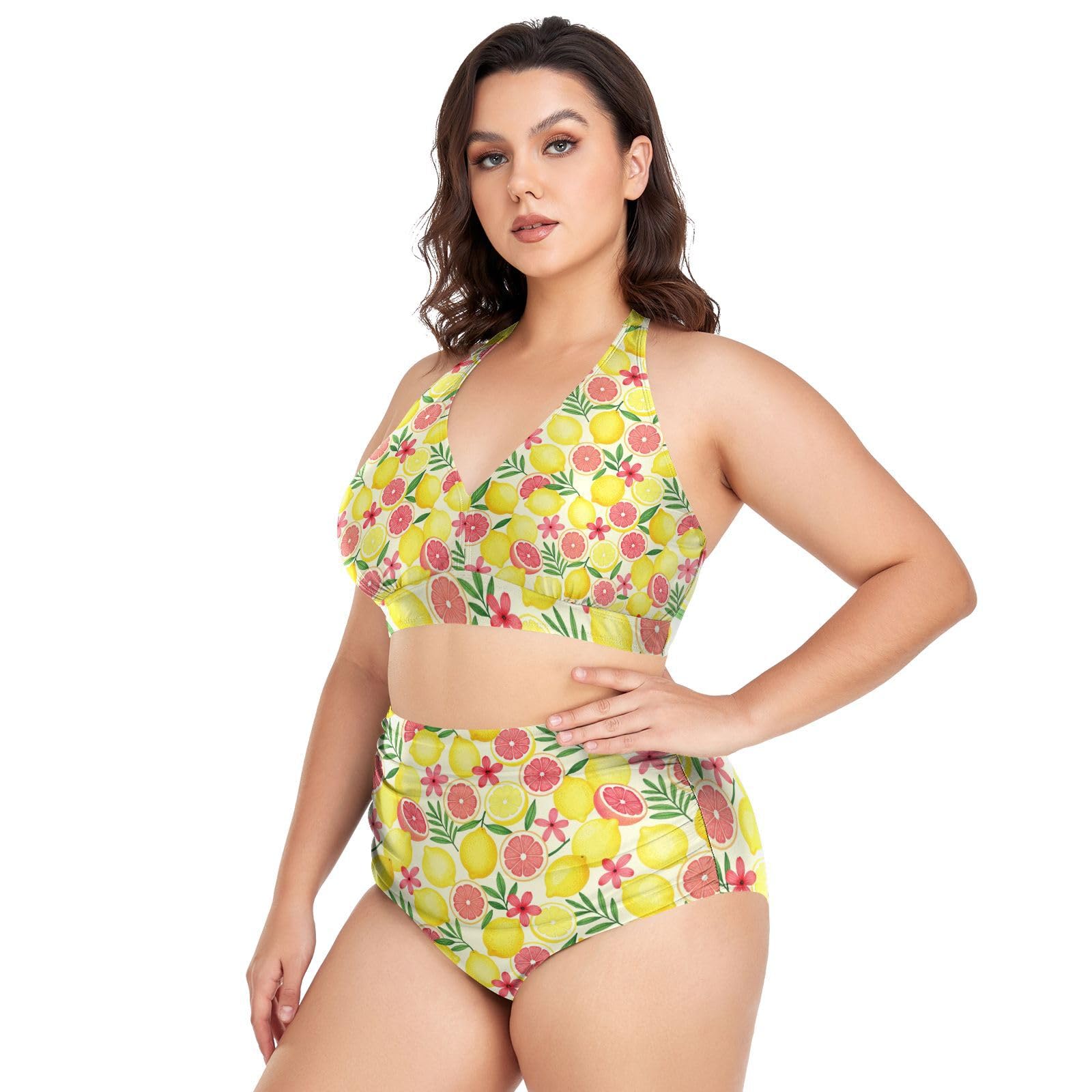 FRODOTGV Costumi da bagno da donna curvy, da L a 4XL