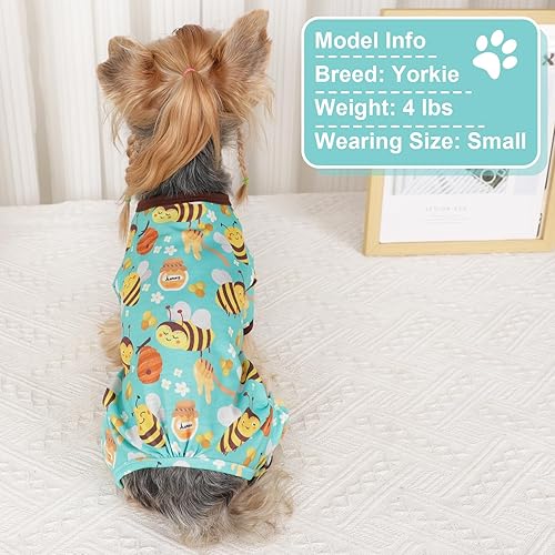 Miniatura 104 de Yikeyo Dog Pajamas for Small Dogs, Soft Thin Pjs Jammies Cat Doggie, Summer Pet Cute Puppy Clothes Outfits Dogs Boy Girl(Donut, L)