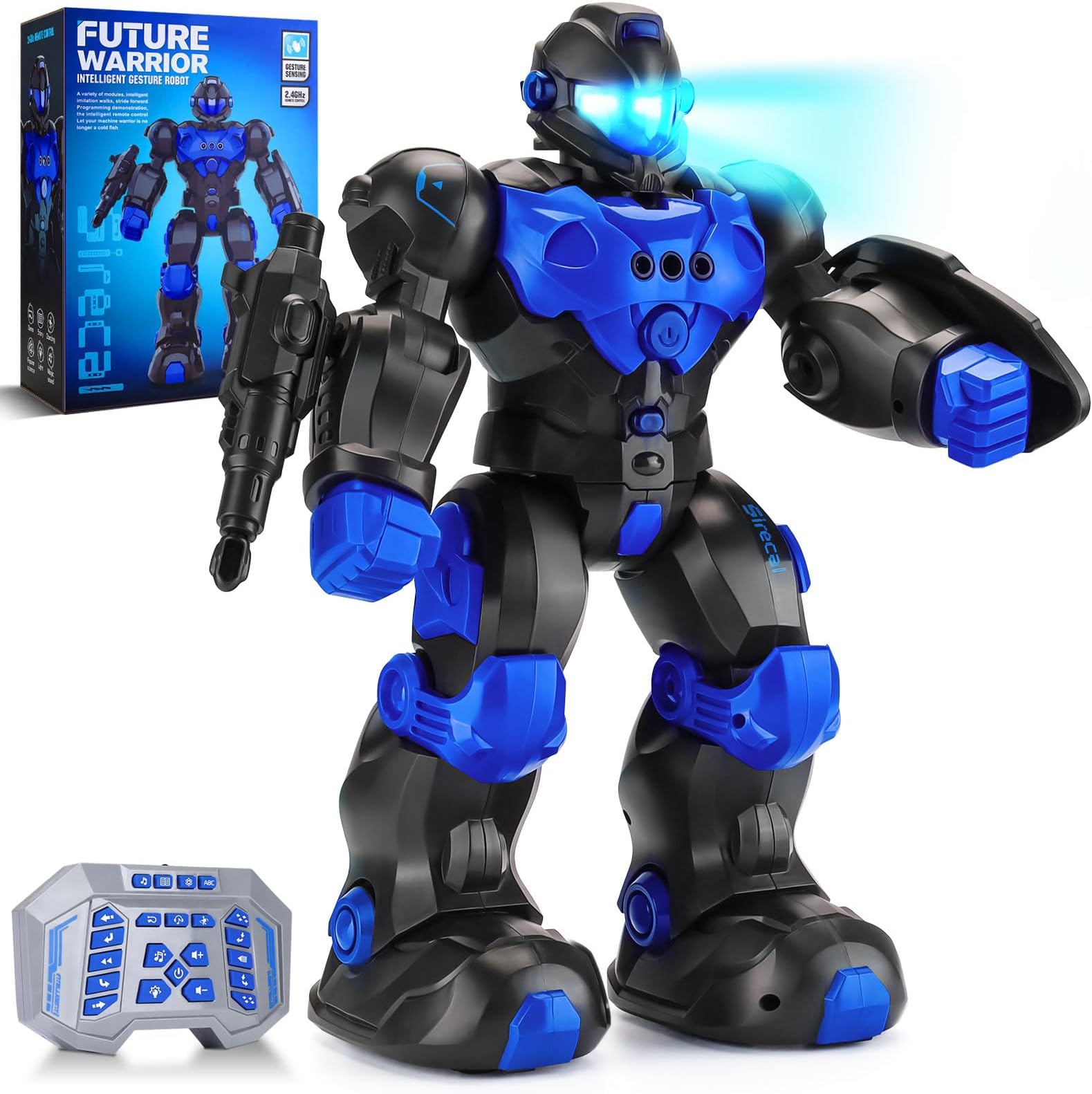 JUZUXI Robot Toys for Kids 6-8: Programmable Remote Control Robots with Intelligent Gesture Sensing, Rechargeable Smart Dancing Robot for Ages 3 4 5 6 7 8 12 Years Old Boy Girl