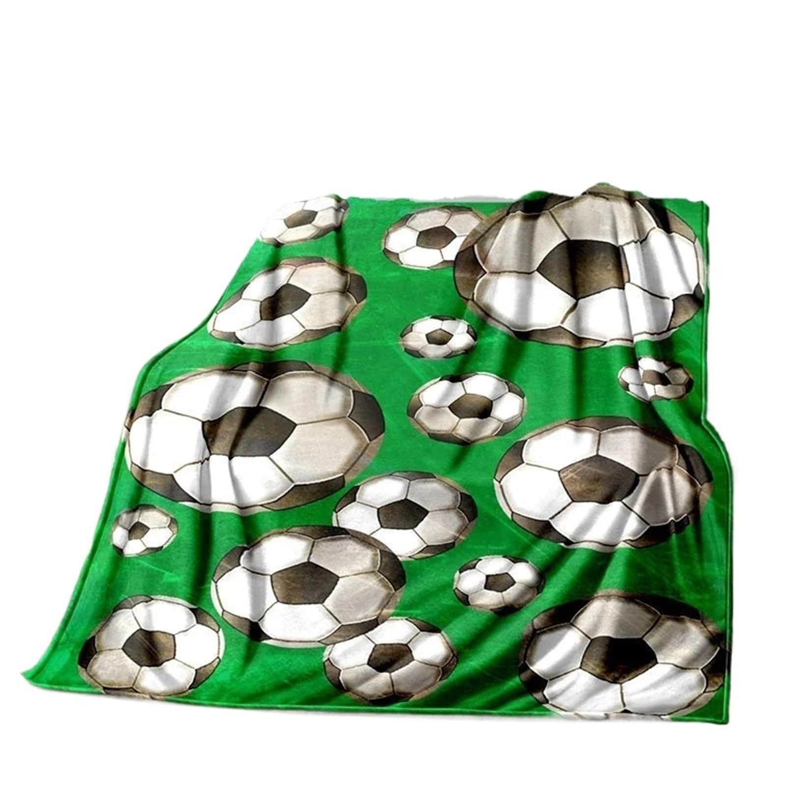 WSQHAO Soccer Ball Football Goal Throw Blanket Soft Blankets Bed Sofa Home Decor for Bed Couch(Color7)