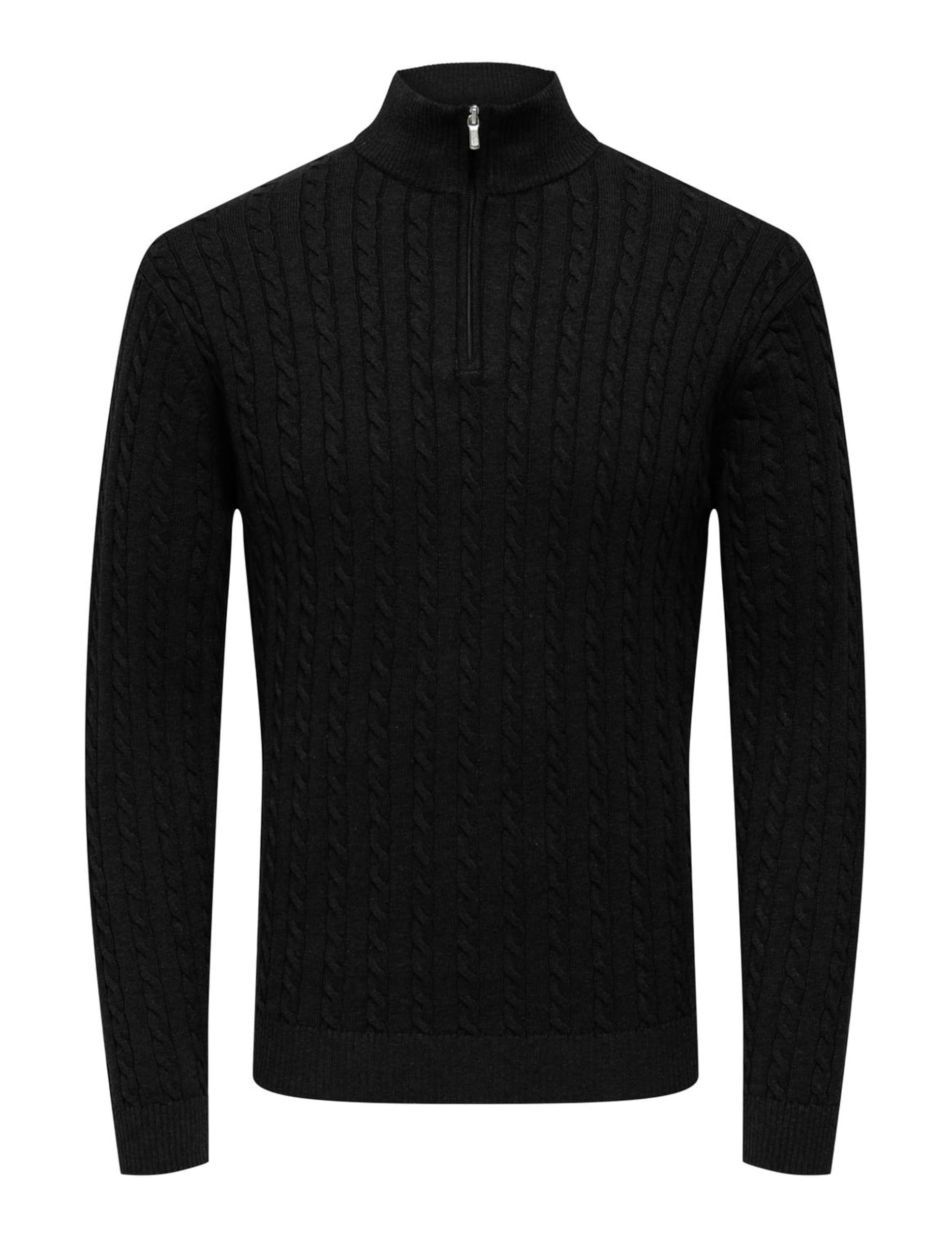 Only & Sons Herren Onsloui Reg 12 Cabel Half Zip Knit Onsloui Reg 12 Cabel Half Zip Knit (1er Pack)