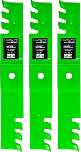 8TEN LawnRAZOR - Cuchilla para Cub Cadet MTD Troy Bilt Mustang XP 54 Z-Force SX54 SZ54 LX54 02005018-X (mantillo dentado), paquete de 3