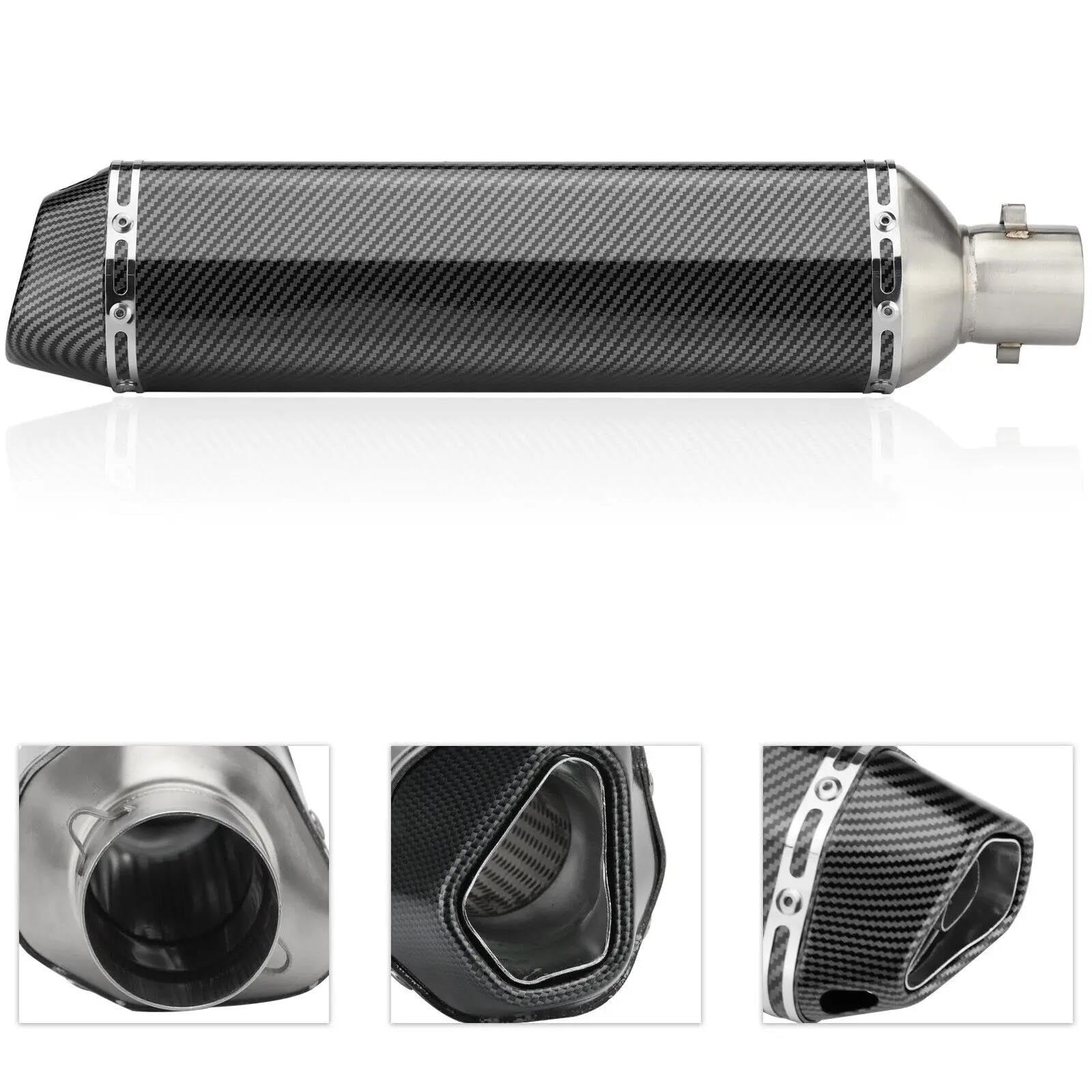 470 Millimetri di Scarico Moto Silenziatore Tubo Terminali di Scarico Tubo di Collegamento Marmitta Parti per Kawasaki per NINIA 650 Tmax 500 Tmax 530