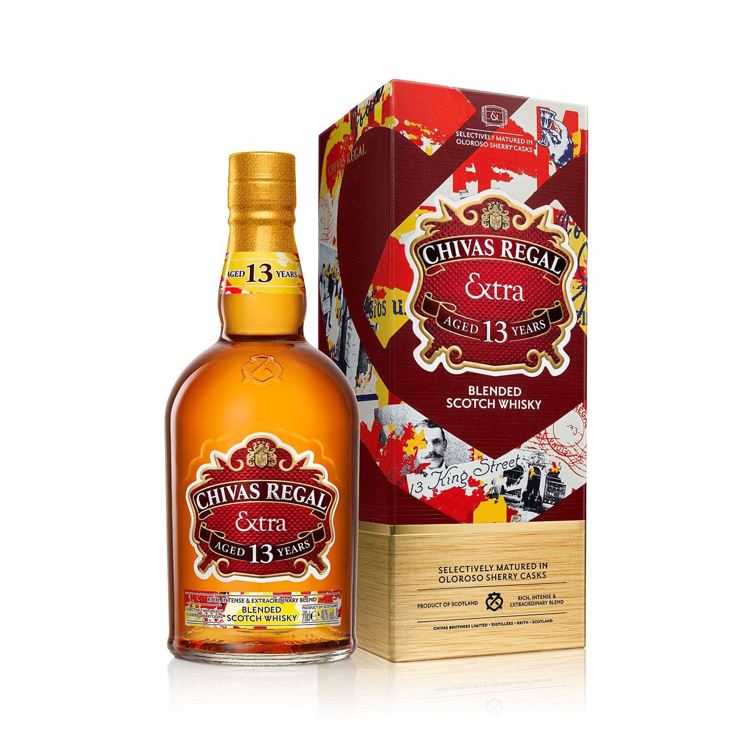 Chivas Regal Extra 13 Year Old Blended Scotch Whisky, 70cl With Gift Box