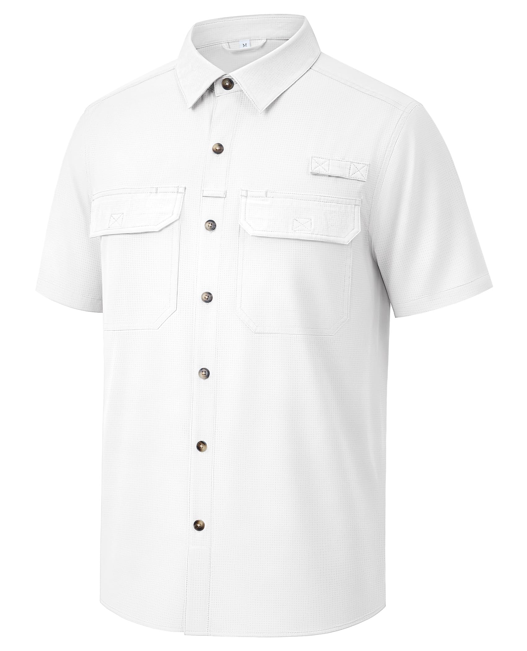 Men's Short Sleeve Fishing Shirt Quick Dry Water Resistant
