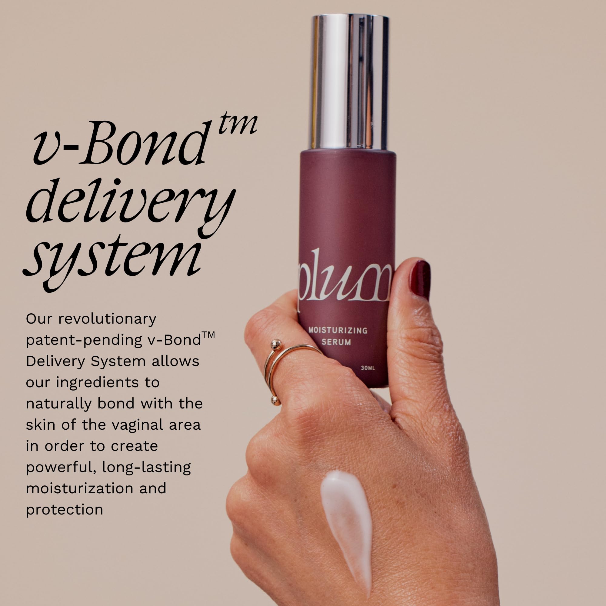 Vaginal Moisturizing Serum - Menopause Support for Long-Lasting Targeted Vaginal Dryness Relief, Drug Free, Hormone Free Vaginal Moisturizer, Drip Free - 1 oz
