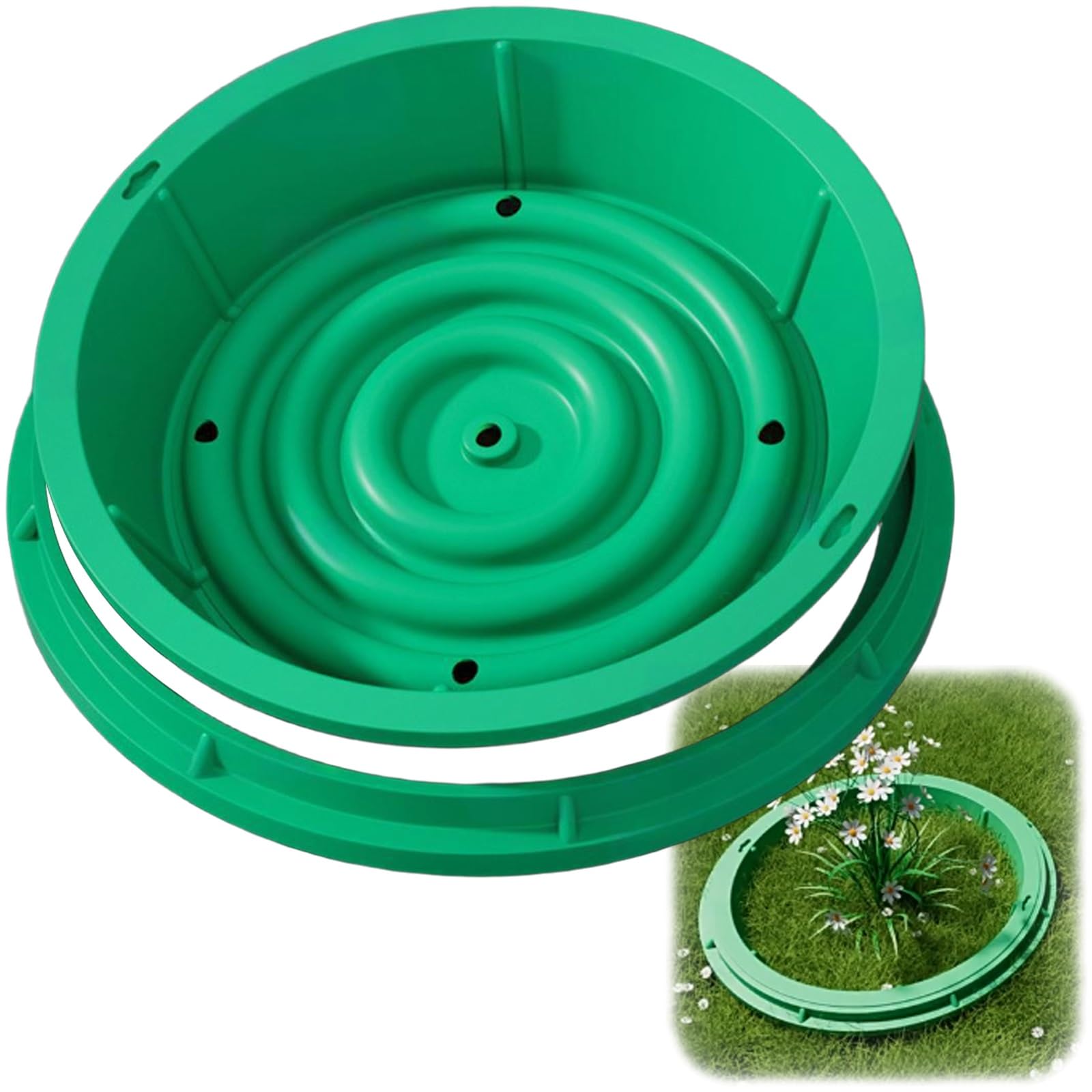 Couvercle de fosse septique invisible en fibre de verre 50x50 cm pour un jardin haut de gamme