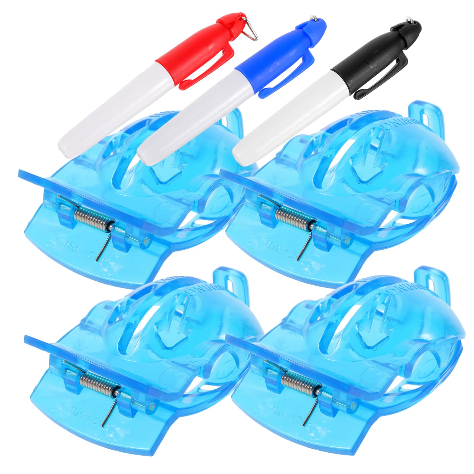 UPKOCH Golfball Markierer und Ausrichtungshilfe Teiliges Blaue Marker mit Federclip Marker Stifte für Präzise Ballmarkierungen und Verbessertes Putten
