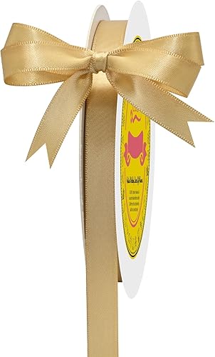 Miniatura 305 de Cinta de satén verde esmeralda de doble cara de 1-1/2 pulgadas x 50 yardas, cinta de poliéster verde esmeralda para envolver regalos, muy adecuada